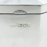 Victorian Sterling Silver Octagonal Tea Caddy Antique 1898 London