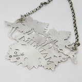 George IV Sterling Silver Grape Vine Madeira Decanter Label Antique 1827 London
