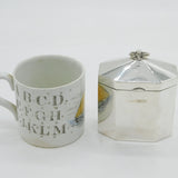 Victorian Sterling Silver Octagonal Tea Caddy Antique 1898 London