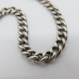 Victorian Sterling Silver Double Albert Watch Chain Antique 1900 Birmingham