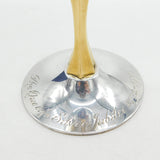 Elizabeth II Sterling Silver Crown Form Silver Jubilee Wine Goblet Vintage 1977