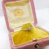 18ct Gold & 0.1ct Rose Cut Diamond Solitaire Ring Antique c1920 Art Deco
