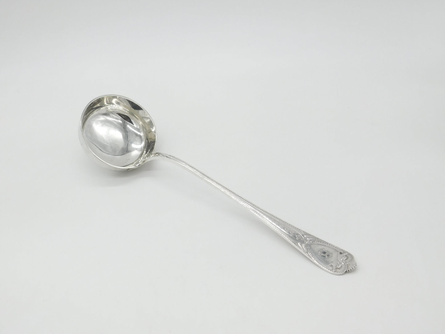 Large Norwegian .830 Silver David Andersen Basting Ladle Antique 1900 Victorian