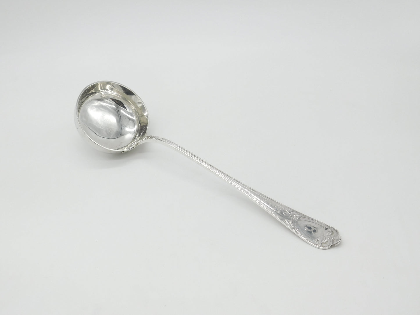 Large Norwegian .830 Silver David Andersen Basting Ladle Antique 1900 Victorian