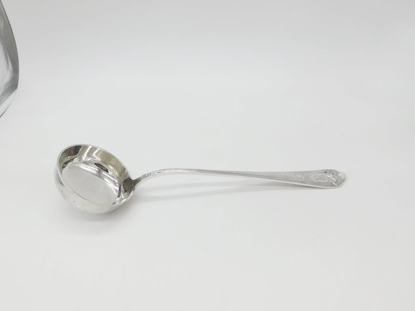 Large Norwegian .830 Silver David Andersen Basting Ladle Antique 1900 Victorian