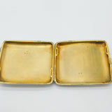 Edwardian Sterling Silver Floral Pattern Cigarette Case Antique 1906 Birmingham