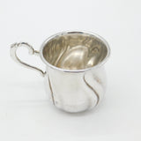 Victorian German .800 Grade Silver 'Lucy Ann' Christening Cup Art Nouveau c1900