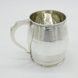 William IV Sterling Silver Barrel Form Christening Mug Antique 1834 London