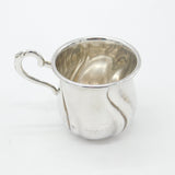 Victorian German .800 Grade Silver 'Lucy Ann' Christening Cup Art Nouveau c1900