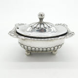 Georgian Sterling Silver Large Gadrooned Mustard Pot 1814 London Antique