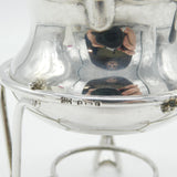 Edwardian Sterling Silver Brandy Warmer on Stand Antique 1906 Birmingham