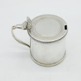 George III Sterling Silver Cylindrical Mustard Pot Antique 1816 London