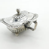 Georgian Sterling Silver Large Gadrooned Mustard Pot 1814 London Antique