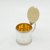 George III Sterling Silver Cylindrical Mustard Pot Antique 1816 London