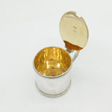 George III Sterling Silver Cylindrical Mustard Pot Antique 1816 London