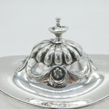 Victorian Sterling Silver Floral Chest Form Tea Caddy Antique 1892 Sheffield