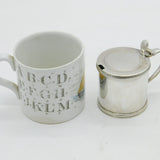 George III Sterling Silver Cylindrical Mustard Pot Antique 1816 London