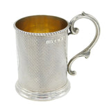 Victorian Sterling Silver 'Token of Regard' Christening Mug Antique Birmingham