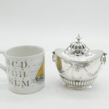 Victorian Sterling Silver Floral Embossed Tea Caddy Antique 1902 Birmingham