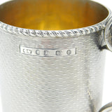 Victorian Sterling Silver 'Token of Regard' Christening Mug Antique Birmingham