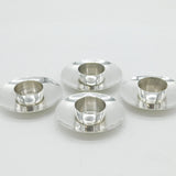 Edwardian Set of Four Sterling Silver Tea Light Candle Holders Antique 1906 Birmingham