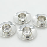 Edwardian Set of Four Sterling Silver Tea Light Candle Holders Antique 1906 Birmingham