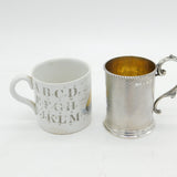 Victorian Sterling Silver 'Token of Regard' Christening Mug Antique Birmingham