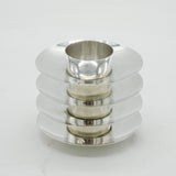 Edwardian Set of Four Sterling Silver Tea Light Candle Holders Antique 1906 Birmingham