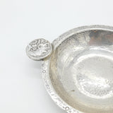 Pair of Sterling Silver Sutton Hoo Celebration Planished Coin Dishes 1938 London