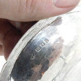 Pair of Sterling Silver Sutton Hoo Celebration Planished Coin Dishes 1938 London