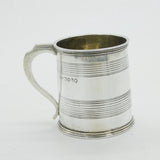 Georgian Sterling Silver Christening Mug London, 1835 by John James Keith