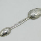 Victorian Sterling Silver Floral Pattern Double-Ended Medicine Spoon Antique 1862 London