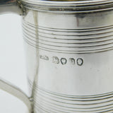 Georgian Sterling Silver Christening Mug London, 1835 by John James Keith