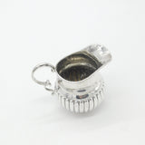 Victorian Sterling Silver Fluted Cream Jug Antique 1892 Birmingham Nathan Hayes