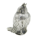 French 19th Century Cast .950 Standard Silver Novelty Bird Pepper Shaker Antique