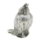 French 19th Century Cast .950 Standard Silver Novelty Bird Pepper Shaker Antique