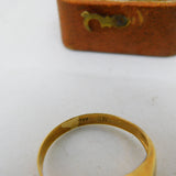 8ct Yellow Gold & Spinel Set Solitaire Style Ring Vintage c1970 Size P UK