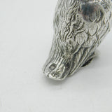 French 19th Century Cast .950 Standard Silver Novelty Bird Pepper Shaker Antique