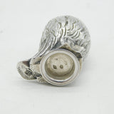 French 19th Century Cast .950 Standard Silver Novelty Bird Pepper Shaker Antique