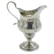 George III Sterling Silver Pedestal Cream Jug Antique 1785 London