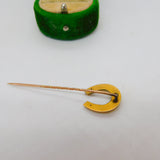 Victorian 15ct Gold Good Luck Horseshoe Stick Pin Antique c1890