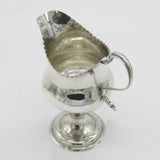 George III Sterling Silver Pedestal Cream Jug Antique 1785 London