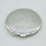 WWII Sterling Silver & Enamel Royal Artillery Makeup Compact Antique Birmingham