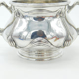 Art Nouveau German .800 Silver Floral Sugar Bowl Koch & Bergfeld c1890 Bremen