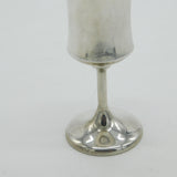 Sterling Silver Wine Cup or Goblet Curved Pattern 1975 Birmingham Vintage