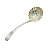 Irish George III Sterling Silver Shell Bowl Sauce Ladle Antique c1770 Dublin