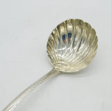 Irish George III Sterling Silver Shell Bowl Sauce Ladle Antique c1770 Dublin