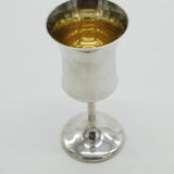 Sterling Silver Wine Cup or Goblet Curved Pattern 1975 Birmingham Vintage