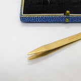 Pair of 9ct Yellow Gold Vanity Tongs or Pincers Vintage 1982 London