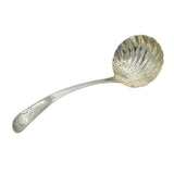 Irish George III Sterling Silver Shell Bowl Sauce Ladle Antique 1807 Dublin